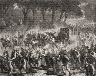 Die Rückkehr der französischen Königsfamilie nach Paris im Jahr 1791